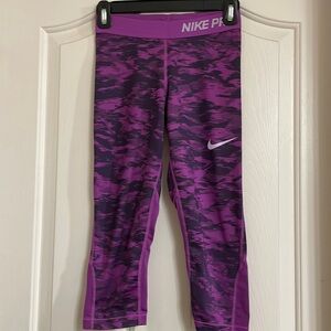 Nike Pro Dri-Fit Crop Leggings Girls Size Large